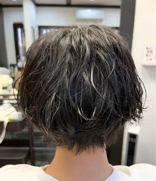 ショート パーマ 美容室 enのヘアスタイル