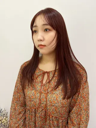 セミロング カラー レイヤー/お顔まわり 暖色カラー🍑Amiのその他イメージ