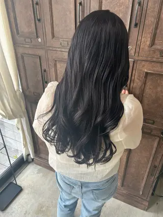 セミロング カラー オリーブ/ ナカミネアキナのヘアスタイル