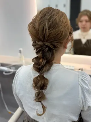 ロング カラー ヘアアレンジ Aloa横浜所属・トップスタイリスト Shoyaのヘアスタイル