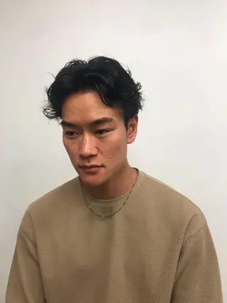 ショート パーマ メンズ les baladins du miroir所属・🍃YURI 🍃のヘアスタイル