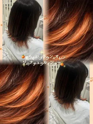 ミディアム 中嶋 礼愛のヘアスタイル