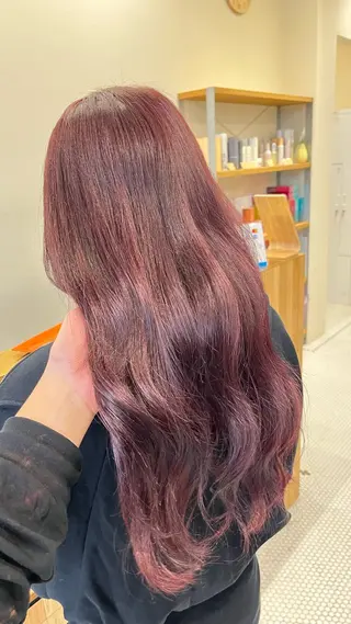 ロング 韓国レイヤーカット/ ハイトーン/マアヤのヘアスタイル