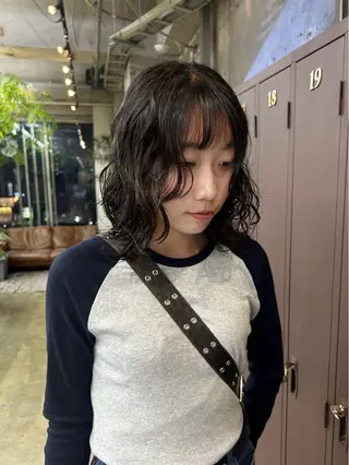 ミディアム パーマ 伊藤ほのか /パーマ/ショートのヘアスタイル