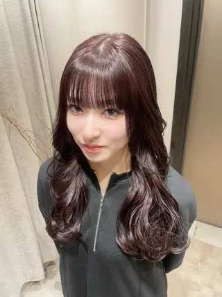 セミロング カラー ayano / 透明感・くすみカラーのヘアスタイル