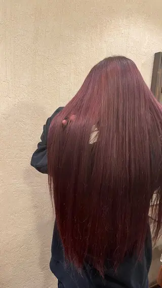 ロング カラー present  hair works所属・押田 野乃花のヘアスタイル