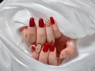 ネイル ネイルサロンAiri 長さ出し·シンプルのネイルデザイン