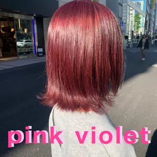 ミディアム カラー くすみミルクティー／ ブラウン🪡TOWAのヘアスタイル