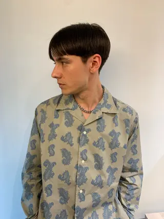 ショート メンズ 朝がラクになるパーマ トウバルタイキのヘアスタイル