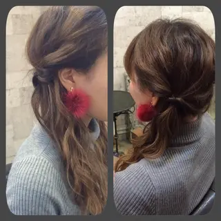 ヘアアレンジ インナーカラー/天神 ブリーチ/吉田のヘアスタイル