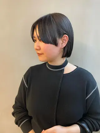 ミディアム カラー パーマ ヘアアレンジ メンズ キッズ ネイル マツエク・マツパ アイブロウ tatsumi/ボブ ウルフ/レイヤーのヘアスタイル