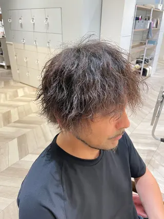 パーマ メンズ 小西 遥のヘアスタイル