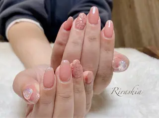 ネイル うる艶/透明感 Rirashaのネイルデザイン