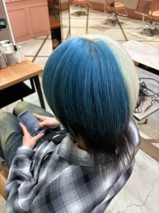 ショート カラー メンズ L studio【エルスタジオ】所属・派手髪特化🫶 RYUSEI🐈‍⬛のヘアスタイル