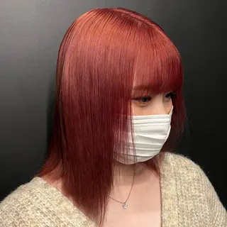 ミディアム カラー 🌼動き×透明感🩵 ハイトーン/ナナのヘアスタイル