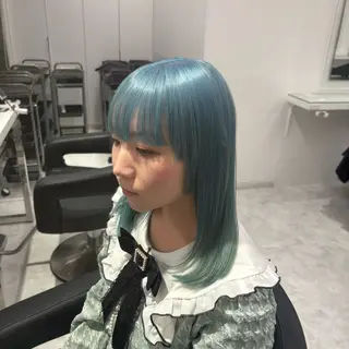 ロング カラー ヘアアレンジ ハイトーン艶カラー 🤍ゆうひのヘアスタイル