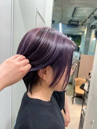 ショート カコ/レイヤーカット ヘアアレンジのヘアスタイル