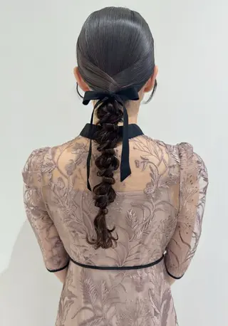 ロング ヘアアレンジ ヘアアレンジ支持率 No.1🥇RIKOのヘアスタイル