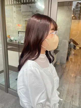 セミロング カラー 高橋 みく/ minim 暖色のヘアスタイル