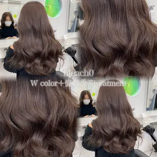 カラー ベージュ・ラベンダー カラー🎀りりのヘアスタイル