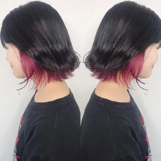 ショート カラー ヘアアレンジ 竹内啓太 ボブのヘアスタイル