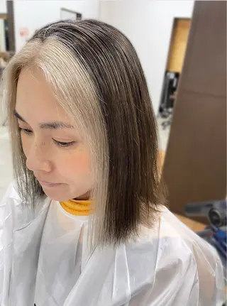 ミディアム カラー SOYON なんば店所属・水島 真彩のヘアスタイル