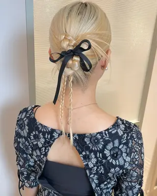 ヘアアレンジ 似合わせ艶髪カラー ❤️ハダユミのヘアスタイル