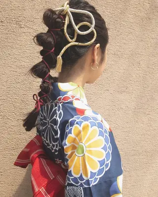 セミロング ヘアアレンジ moana surfriderのヘアスタイル