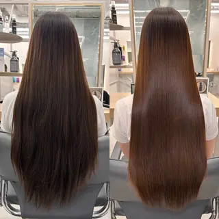 ロング youres hair 髪質改善トリートメント&ヘッドスパ  新宿三丁目店所属・髪質改善/艶髪 韓国レイヤー/えすたのヘアスタイル
