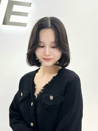 ミディアム カラー ヘアアレンジ ‎🤍韓国ボブ/ 縮毛矯正🪽‪ひかりのヘアスタイル