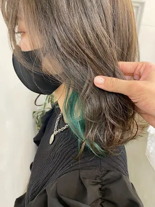 セミロング 🍃透明感スタイル yu-ka🍃のヘアスタイル