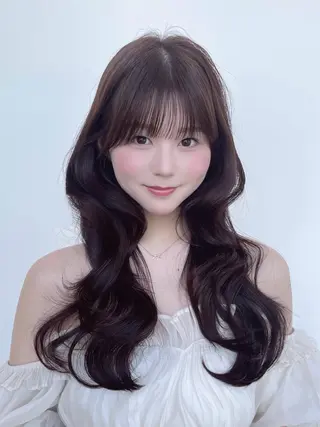 ロング 顔周り/透明感カラー /韓国ヘア/TAKUのヘアスタイル