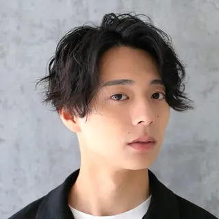 パーマ メンズ 《艶髪縮毛矯正》 かのん☽⑅ ˖のヘアスタイル