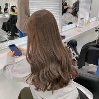 ロング カラー ブリーチなし🌼トレ ンド🌼似合わせのヘアスタイル