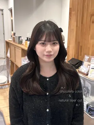 セミロング 韓国ヘア ‎⟡.·KANA🐥のヘアスタイル