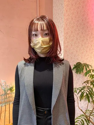 カラー iru所属・レイヤーカット/ ハイトーン/mikiのヘアスタイル