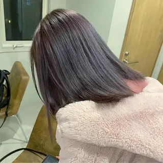 ミディアム カラー 美髪ストレート 川本雄己のヘアスタイル