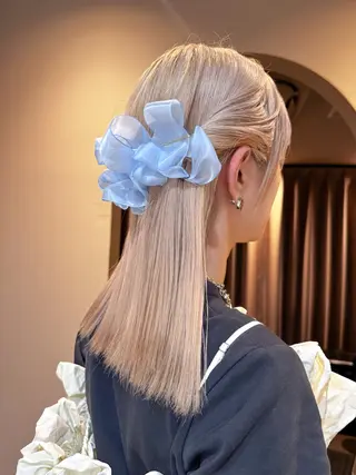 セミロング 色素薄めカラー❤︎ chihiroのヘアスタイル