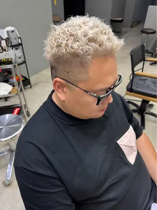 ショート パーマ メンズ メンズ専門サロン wokeのヘアスタイル