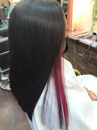 ロング カラー パーマ 桧山 真のヘアスタイル