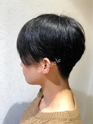 ショート うる艶レイヤーカット hinakoのヘアスタイル