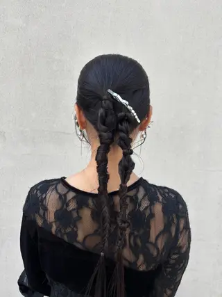 ロング レイヤー×透明感 ヘアセット/ミサトのヘアスタイル