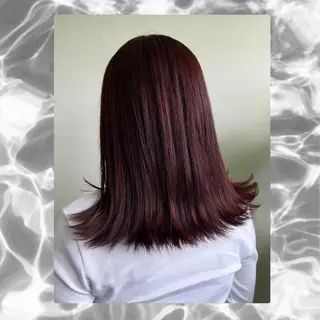 ミディアム カラー 豊川/髪質改善/ 美髪カラー/アヤカのヘアスタイル