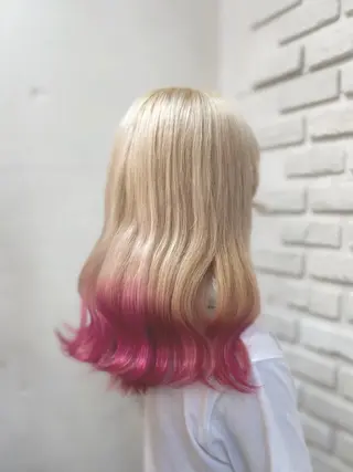 セミロング カラー メンズパーマ 本多のヘアスタイル