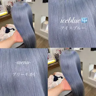 ロング 🎀ハイトーン/ 艶カラー/夕月🎀のヘアスタイル