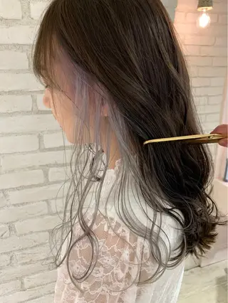 セミロング カラー 韓国ヘア/艶カラー /田中悠佑のヘアスタイル