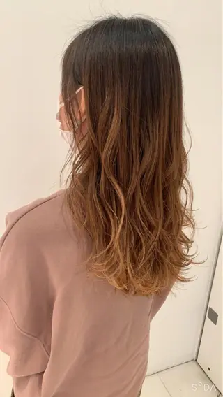 セミロング カラー パーマ 🤍小田 恵美🤍のマツエク・マツパデザイン