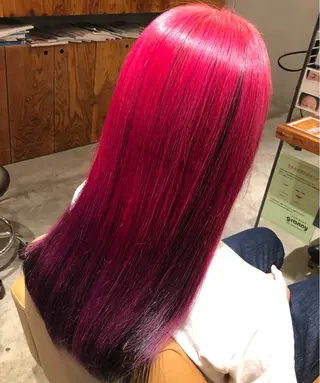 ロング カラー hair studio Peace所属・浅野 真惟のマツエク・マツパデザイン