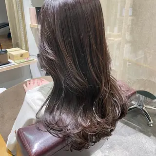 セミロング カラー est-r.Fukuoka 福岡博多店所属・arisa/艶カラー /透明感カラーのヘアスタイル