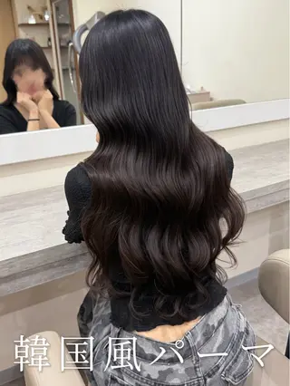 ロング パーマ 韓国風パーマ/ヘア セット/店長みづきのヘアスタイル